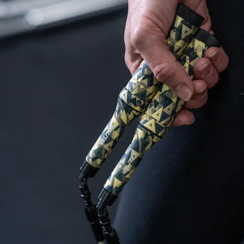 Vista 5 de Velites - Cuerda de saltar Earth 2.0 - Cuerda oficial de juegos CrossFit - Cuerda de velocidad profesional de aluminio para doble bajo, fitness