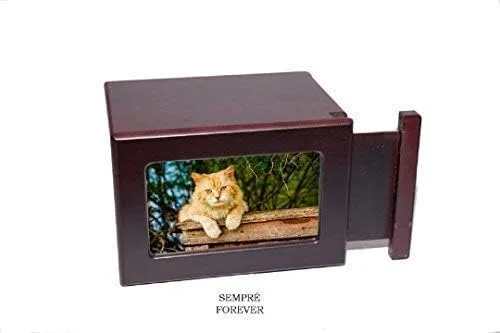Vista 4 de Urna para mascotas, urna conmemorativa para mascotas, caja de fotos, urna de cremación para mascotas, urna de perro, urna de gato, urna de animal