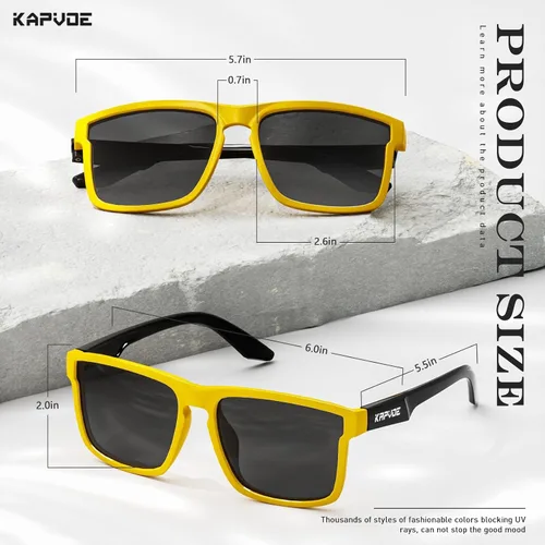 Vista 3 de KAPVOE Gafas de sol polarizadas para hombres y mujeres, protección UV400, gafas deportivas, conducción, pesca, ciclismo, playa, golf, correr, béisbol