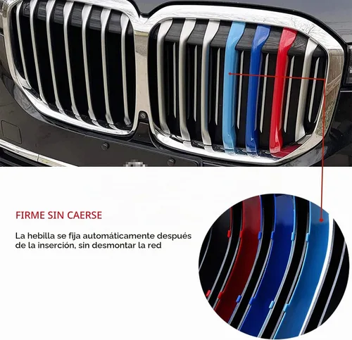 Vista 3 de Insertos de Parrilla Automotriz para BMW X7 G07 2019-2022 7 Rejillas, Accesorios para Parrilla Frontal