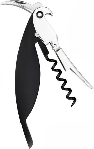 Vista 2 de Alessi AAM32 B Parrot - Sacacorchos Sommelier Design, aluminio fundido y PC, negro