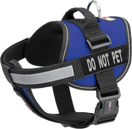 Vista 25 de Dogline Arnés de chaleco para perros y 2 parches extraíbles para no mascotas, XS/de 15 a 19 pulgadas, verde