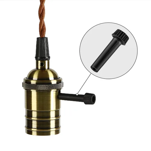 Vista 3 de Venforze 4 paquetes de reemplazo estándar de interruptor de lámpara, reemplazo de perillas de interruptor de encendido/apagado de la lámpara de luz