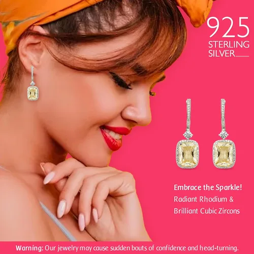 Vista 2 de ANAYRA Pure Silver Earrings For Women, Hallmarked 925 Silver Earrings, Statement Earrings For Women, Earrings For Women, Stud Earrings For Women