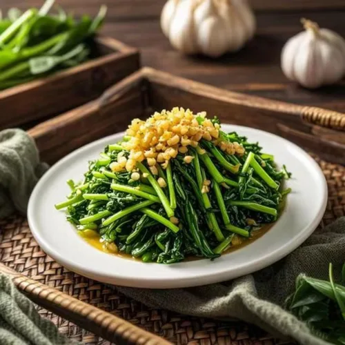 Vista 4 de Más de 2000 semillas de vegetales Kong Xin CAI Agua, espinacas Kangkong, deliciosas semillas de vegetales para plantación de hojas verdes, jardín