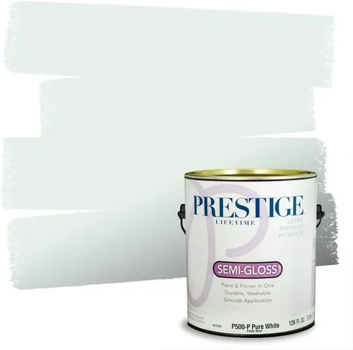 Vista 143 de PRESTIGE Pintura interior e imprimación en uno, salpicaduras acuosas, cáscara de huevo, 1 galón