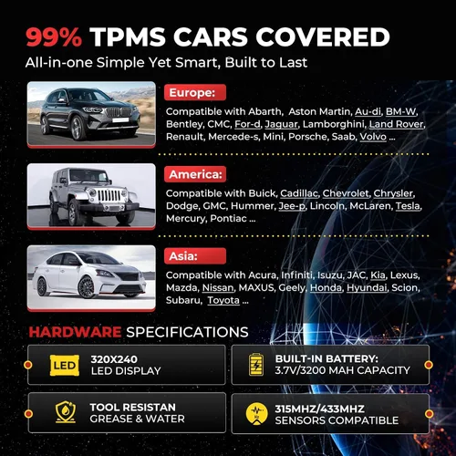 Vista 7 de Autel MaxiTPMS TS508WF TPMS Herramienta de programación, WiFi 2026 Ver. de TS508 TS501 Pro TS408S, sensores TPMS Program Autel (315/433MHz), TPMS