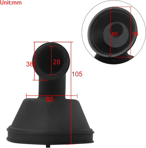 Vista 2 de FLYPIG Colector de admisión universal de goma para Suzuki LT 80 LT80 LT80S 13881-40B00 Quad ATV 1987-2006