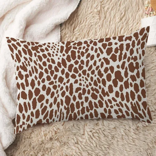 Vista 11 de ArogGeld Funda de cojín lumbar con estampado de leopardo y guepardo negro, funda de almohada para sofá, con manchas de animales marrones y negros