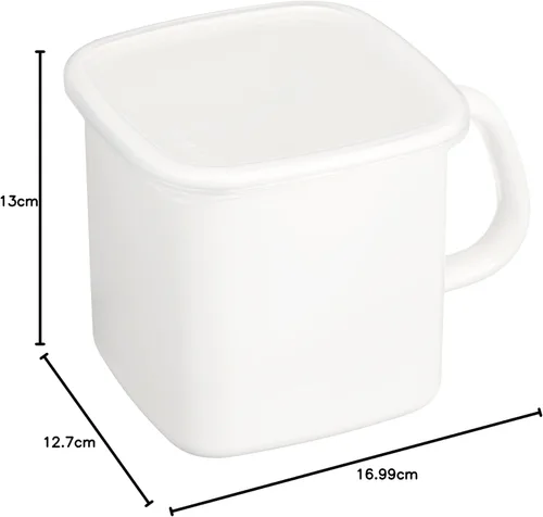 Vista 9 de Noda - Calcetín de retención de esmalte rectangular blanco 1,2 L