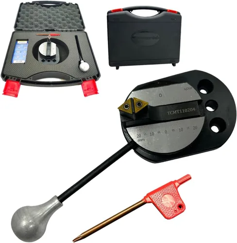 Vista 10 de Accesorio de torneado de bolas para mini tornos de 7 x 14 y 7 x 16 Herramienta de precisión gira bolas de metal cóncavas y convexas Caja