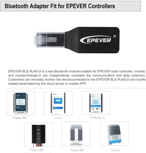 Vista 3 de EPEVER BLE Adaptador para controlador de carga solar EPEVER (serie Tracer-an/Tracer-BN/Tracer-CPN/Xtra)