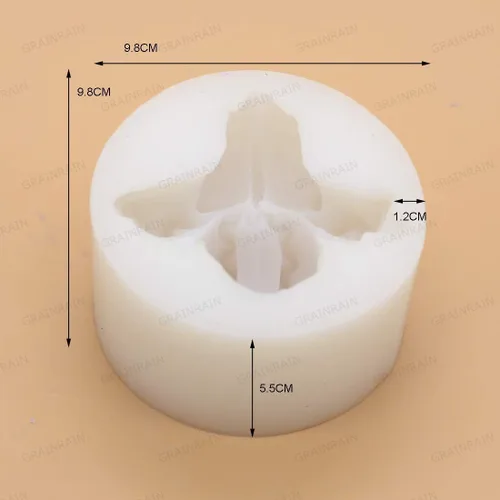 Vista 5 de Moldes de jabón de silicona para hacer jabón, moldes para manualidades, moldes de resina, flores 3D (14167)