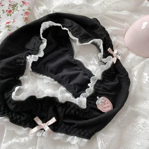 Vista 6 de Paquete de 2 bragas japonesas de Stawberry para bikini, ropa interior de anime para cosplay