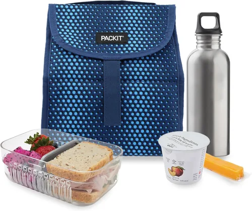 Vista 4 de PackIt Bolsa de almuerzo congelable (camuflaje verde)