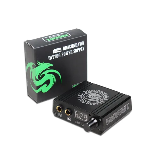 Vista 8 de Dragonhawk Kit de bolígrafo de tatuaje con cable, carrera de 0.1 in Kit de tatuaje rojo
