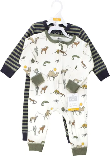 Vista 2 de Hudson Baby Baby Girls' Cotton Sleep and Play