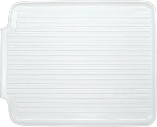 Vista 9 de Better Houseware Tablas de drenaje para encimera de cocina 19.6 x 15.6 x 1.5 Alfombrilla de drenaje de platos en color almendra protege