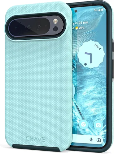Vista 25 de Crave Dual Guard para Google Pixel 6 Pro, funda de doble capa de protección contra golpes para Google Pixel 6 Pro - Aguamarina