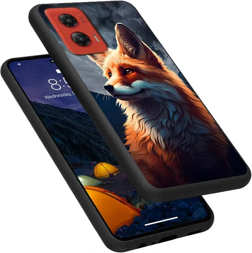 Vista 158 de Funda para Motorola Moto G Play 4G 2024, delgada y ligera, de silicona de TPU suave, color negro, ultrafina, para Motorola Moto G Play 4G 2024, Art