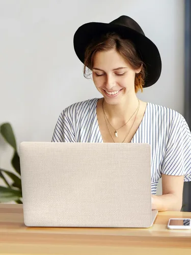 Vista 6 de Seorsok Funda compatible con MacBook Air de 15 pulgadas versión 2026 2025-2023 M5 A3448 M4 A3241 M3 A3114 M2 A2941 Touch ID, elegante funda rígida