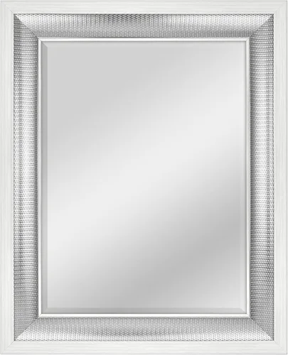Vista 55 de MCS Simplicity - Espejo de pared grande de 21.5x25.5 pulgadas, espejo negro con detalle biselado, espejo para colgar en pared vertical u horizontal