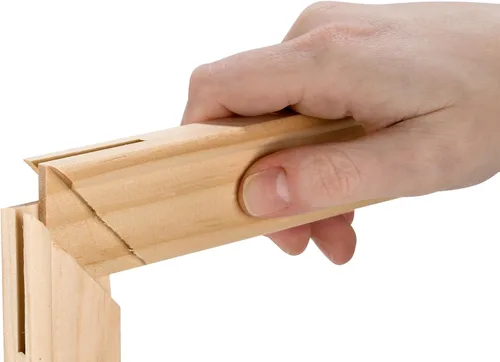 Vista 3 de Creative Mark Pro-Bar - Barras de madera resistentes de 8 pulgadas, paquete de 6 barras de madera de pino blanco extra pesadas de 1.5 pulgadas