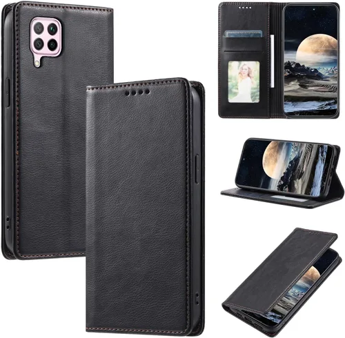 Vista 26 de Funda de cuero compatible con Google Pixel 7, compatible con Google Pixel 7 5G GVU6C GQML3 Flip Folio PU Funda de cuero negro