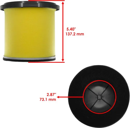 Vista 2 de Caltric Limpiador de filtro de aire compatible con Suzuki LT-A700X LTA700X kingQuad 700 2005 2006 2007