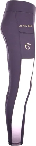 Vista 2 de AK AKRS 6058 - Mallas de equitación transpirables con agarre de silicona para asiento completo, color arcoíris