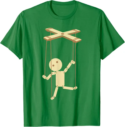 Vista 4 de Puppeteering - Camiseta de marionetas Ventrílocuo de tiriteros, Negro, S