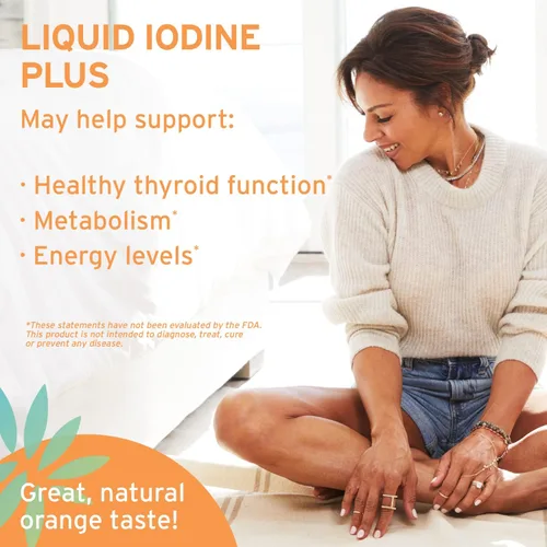 Vista 4 de Life-flo Yodo líquido más 150 mcg, suplemento para el apoyo tiroideo,* fórmula saludable de energía y metabolismo* con yodo y yoduro de potasio