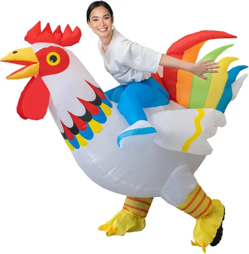 Vista 2 de BERVYOSW Disfraz inflable de Navidad para adultos, divertidos disfraces de Halloween para hombres y mujeres, fiestas de vacaciones, cosplay