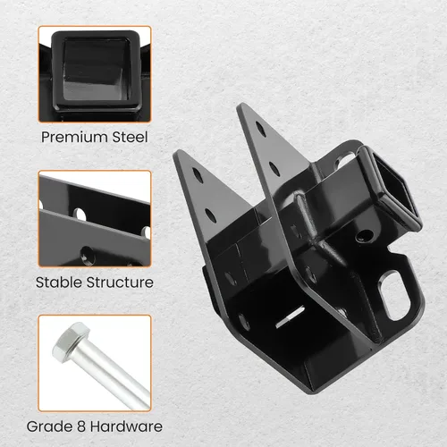 Vista 2 de maXpeedingrods Enganche receptor de 2 pulgadas Clase III para Ford Bronco 4WD 2/4 puertas 2/4 puerta trasera parachoques remolque receptor
