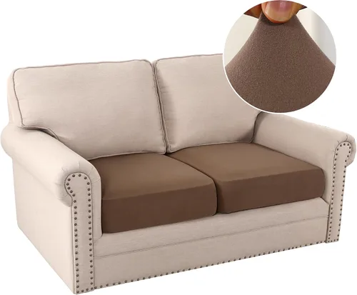 Vista 55 de H.VERSAILTEX Fundas de cojín de vellón para sofá, fundas elásticas para sillas de sala de estar, fundas de sofá modular, tela cómoda y duradera