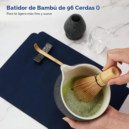Vista 4 de Joiish Juego de 10 batidores de matcha, kit de matcha con cuchara medidora