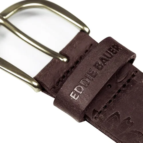 Vista 3 de Eddie Bauer Cinturones de cuero casuales para mujer con hebilla de metal duradera