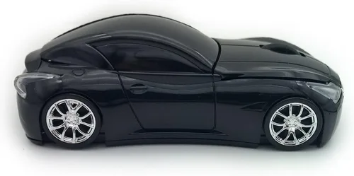 Vista 2 de Ratón inalámbrico para coche 2.4 GHz 3D DPI 1600 Cool Sport USB Gaming Mouse ratones para PC Ordenador Portátil Portátil Negro