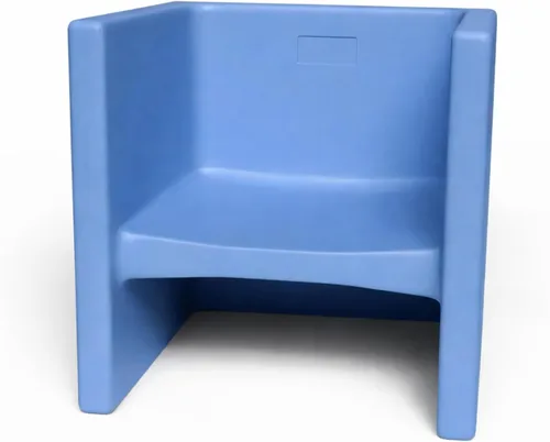Vista 12 de Children's Factory Silla cúbica 3 en 1 para niños, muebles de aula de asientos flexibles, paquete de 1, almendra Polyethylene Toddler Outdoor
