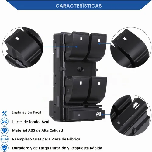 Vista 5 de Interruptor maestro de ventana eléctrica para Chevy Silverado 2007