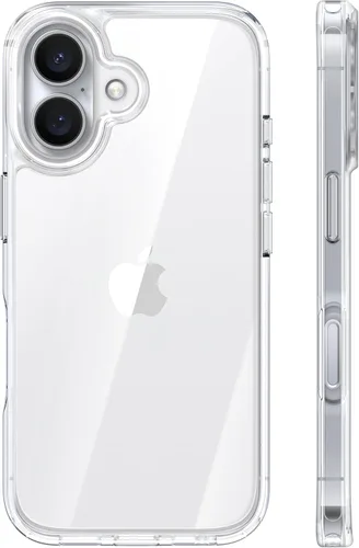Vista 13 de TORRAS Funda para iPhone 18 Pro Crystal Borgoña, antiamarilleamiento 6.3" Borgoña transparente