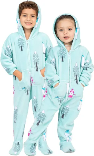 Vista 68 de Footed Pajamas - Pijama de una pieza de chenilla para niños pequeños Enterizo de pijama de una pieza para niños y niñas Unisex