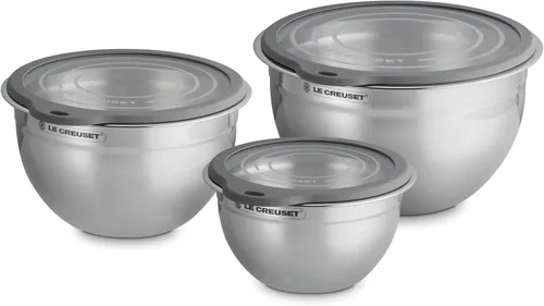 Vista 7 de Le Creuset Juego de 3 coladores apilables