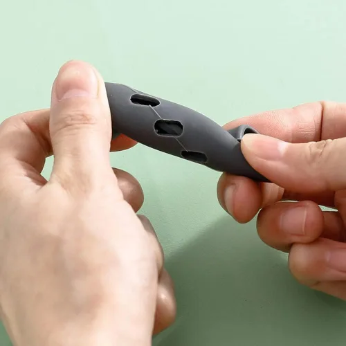 Vista 3 de DonLeeving 12 fundas de silicona para mango de olla, resistentes al calor, antideslizantes, para sartén de hierro fundido, sartén, sartén de metal