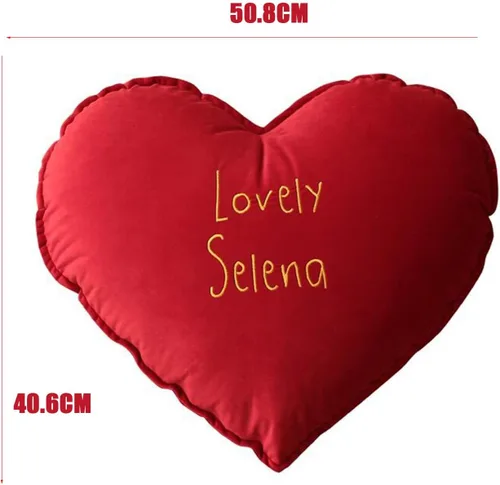 Vista 7 de HESBITEUL Funda de almohada personalizada con diseño de texto personalizable y bordado, funda de cojín bordada de larga duración, nombre
