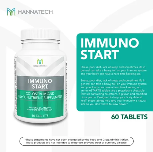 Vista 3 de Mannatech Suplemento ImmunoSTART apoya la respuesta inmunitaria natural del cuerpo 60 tabletas formuladas para el equilibrio inmunológico y el apoyo