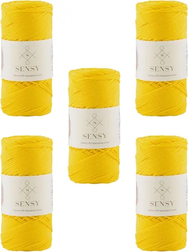 Vista 76 de Sensy Premium Cuerda de Poliéster 1.5mm (0.059 pulgadas) 164 Yardas Cuerda de Polipropileno 100% Cuerda de Macramé 1.5mm Cuerda para Bolsa