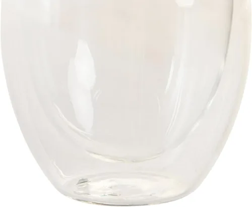 Vista 4 de Juego de 2 vasos de cristal 6,7 x 6,7 x 6,4 3.4 fl oz doble cara
