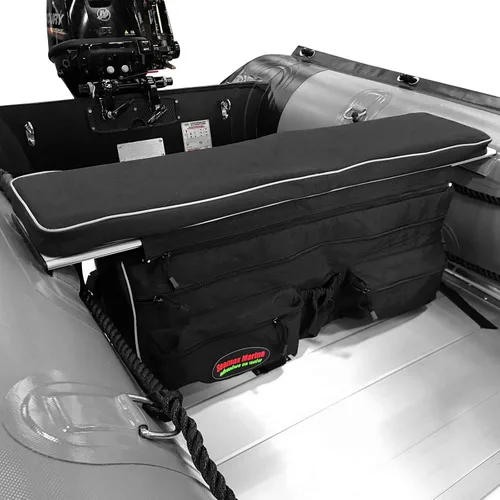 Vista 3 de Seamax Sunlitec - Cojín inflable para asiento de barco y bolsa de asiento desmontable, con línea reflectante