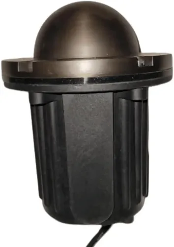 Vista 3 de Ironsmith Foundary Series™ Solid Brass Half Moon Cover In-Ground Well Light – Complete 12V Landscape Fixture w/ MR16 LED (3000K 38°), Waterproof